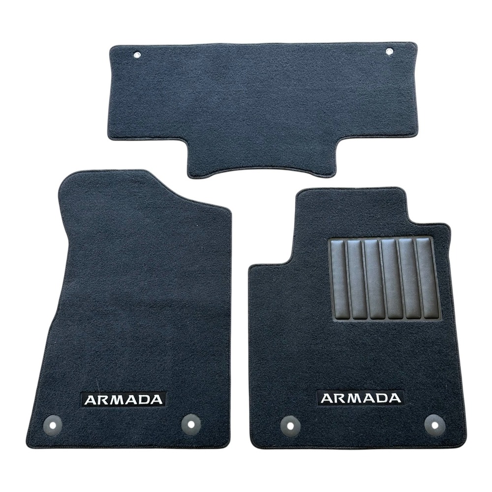 Nissan Armada 2021 Carpet Floor Mats Black 3 Piece Set T99E2 5ZW Front & Rear